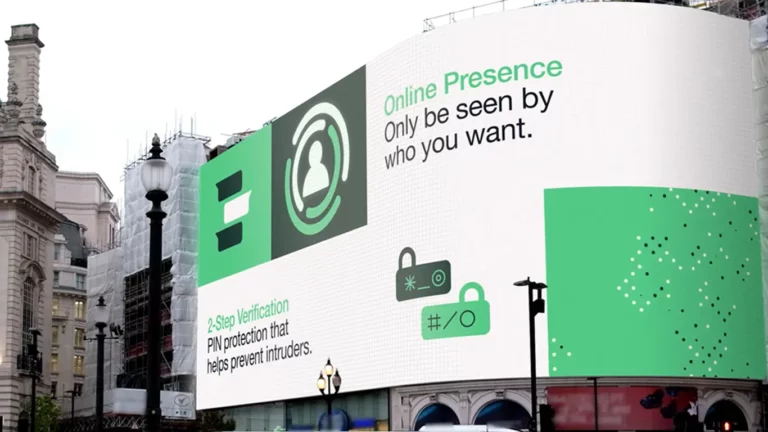 whatsapp 3d billboard