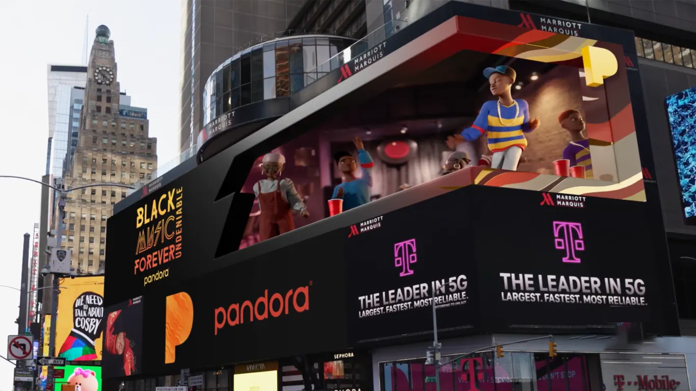 pandora 3d billboard