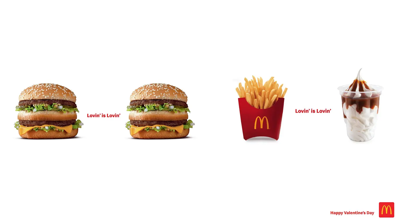 mcdonald's valentines day campaign