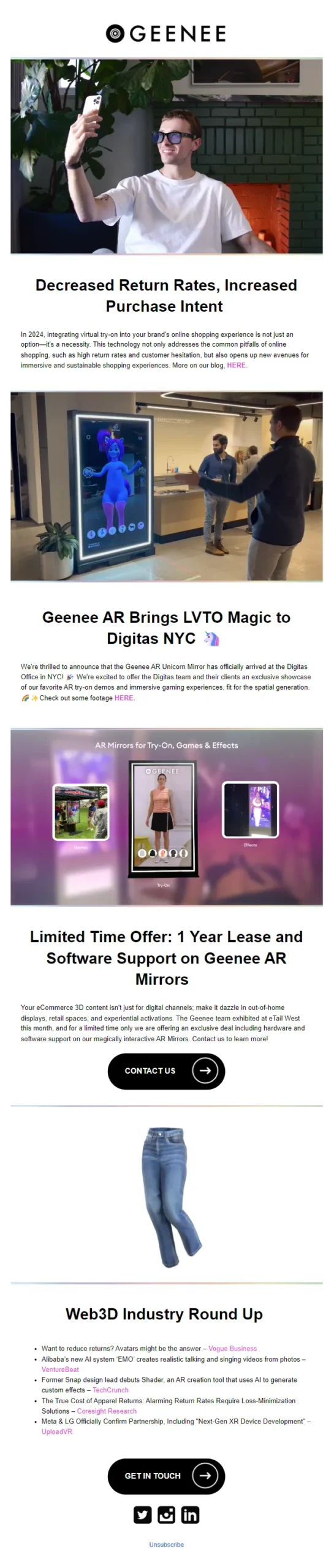 augmented reality emailer