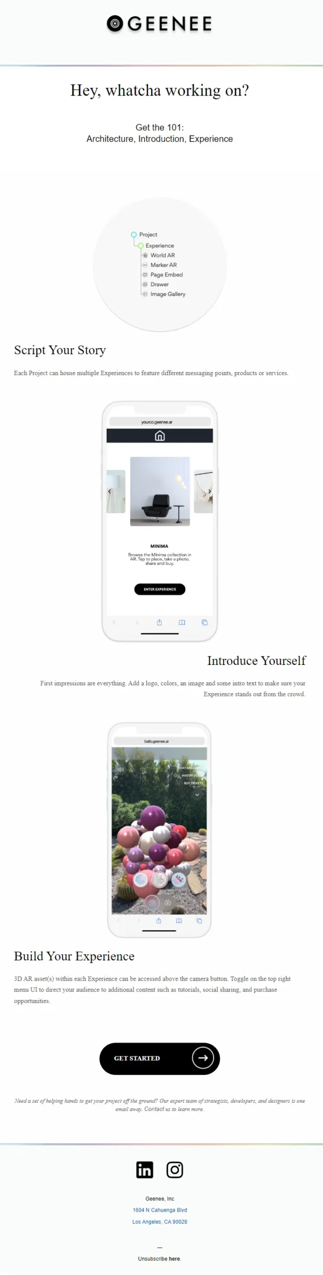 geenee ar's augmented reality emailer