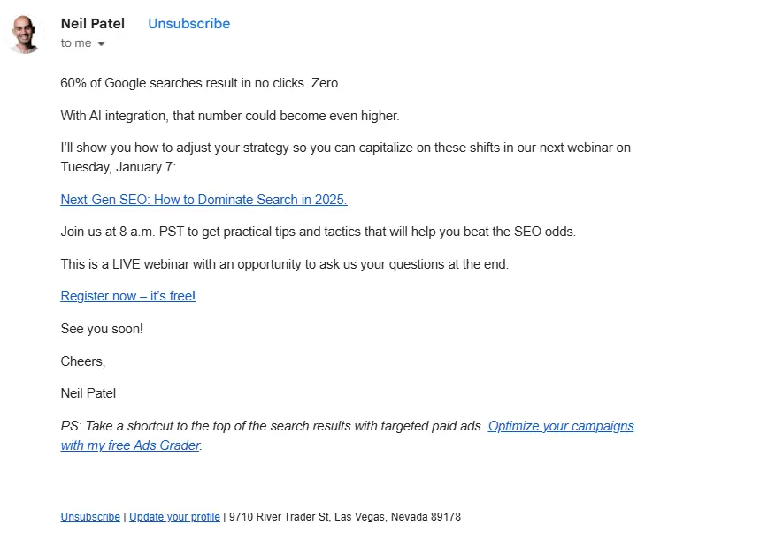 neil patel email - search