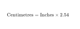 inches formula