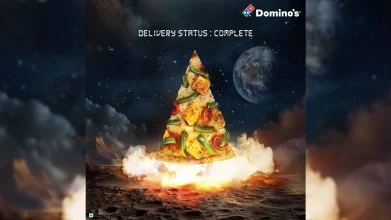 dominos chandrayaan3 social media post