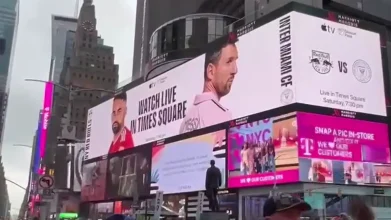 messi times square billboard
